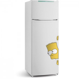 Adesivo de Geladeira - Bart Simpson